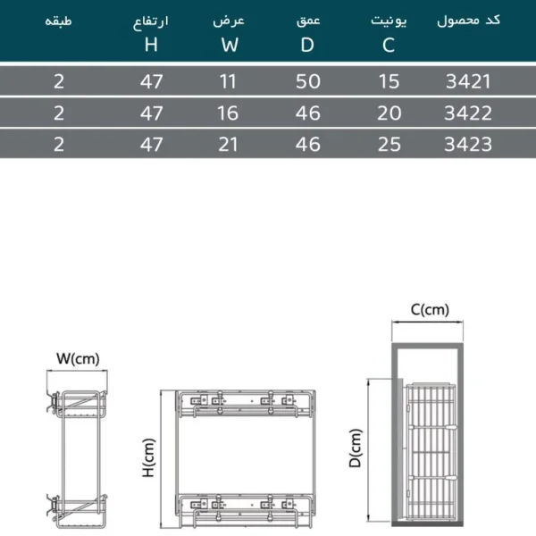 جاشوینده ریل پهلو پلاتین (چپ و راست) - Image 3