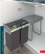 خرید سطل زباله کابینتی پلاتین کد 3661