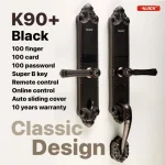 دستگیره هوشمند کلاسیک ALOCK مدل +K90 مشکی - Image 3