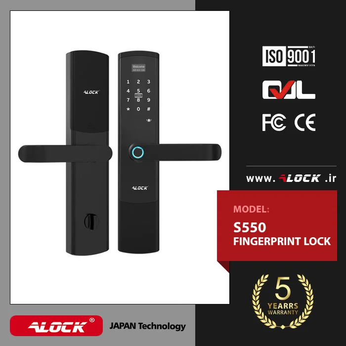 7580d7 دستگیره هوشمند ایلاک ALOCK مدل S550 - Image 1