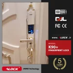 دستگیره هوشمند ALOCK مدل +K90 سفید - Image 5