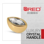 دستگیره کریستالی RED مدل HA266 رنگ طلایی