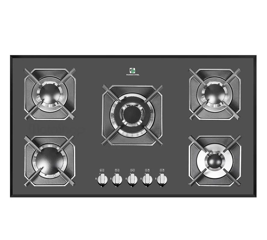 dcf1e0 اجاق گاز شیشه ای پرنیان استیل PB 5209 - Image 1