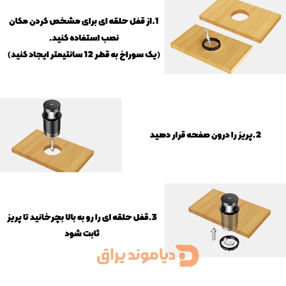 پریز توکار آسانسوری ملونی کد 10026 5 آموزش نصب پریز توکار ملونی 10026