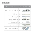 تاپ لاین روکار 2 درب ملونی