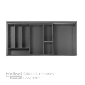 جا قاشق چنگالی کابینت ملونی طوسی