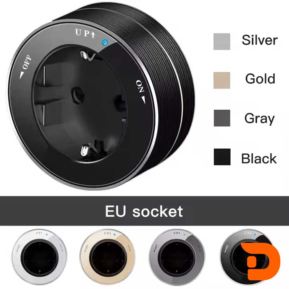 پریز توکار ریلی ملونی کد Track Socket 10070 2 طراحی-اروپایی-سوکت-برق