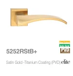 دستگیره دوتیکه بهریزان مدل 5252RstB طلایی خش دار