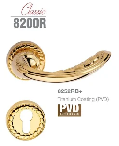 دستگیره رزت هبریزان رنگ طلایی مدل +825RB