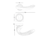 دستگیره در کلاسیک بهریزان کد 8200R رزت - Image 6