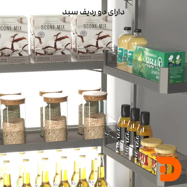 سوپر یخچالی شیشه ای یونی هوپر سری Mona کد WB1208S - Image 5