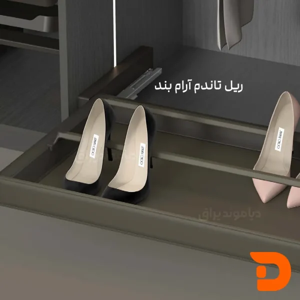 جا کفشی ریلی چرمی، سری Leka زیتونی