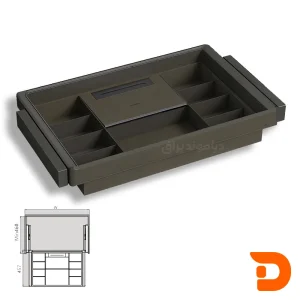 کشوی نظم دهنده چرمی یونی هوپر سری Leka کد WS4175S