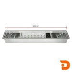 آبچکان توکار پشت سینک 95 سانت استیل